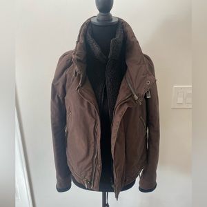 Givenchy cotton and fleece Moto jacket